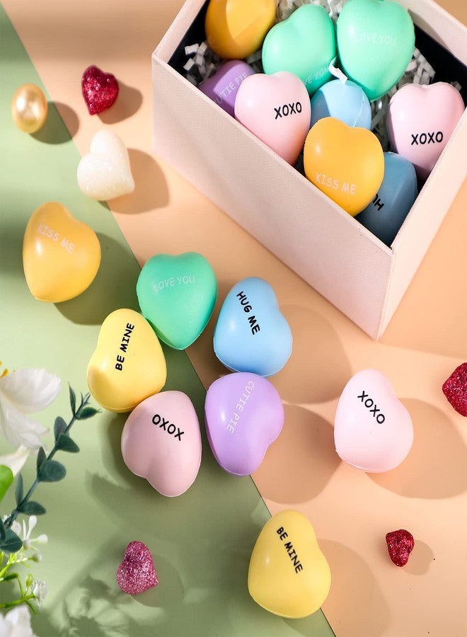 Sratte 30 Pcs Heart Stress Balls Bulk Valentines Day Stress Balls Heart Shaped Mini Colorful Foam Toys for Valentine Party Favors Gifts Carnival Reward Gift Fillers - Image 3